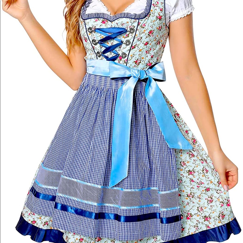 Dirndl Barmaid German Octoberfest Dress